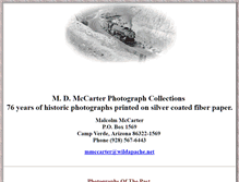 Tablet Screenshot of mccarterrailphotos.net